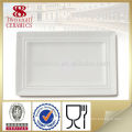 Porcelain rectangular long plates ceramic dinner plate